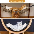 Hanging Cat Cage Hammock, Leopard Zebra Dot Print Pet Sleeping Bag