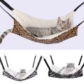 Hanging Cat Cage Hammock, Leopard Zebra Dot Print Pet Sleeping Bag
