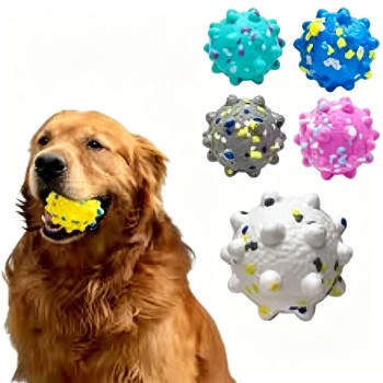 High-Bounce Durable Colored Training Ball – Chew & Interactive Toy for Dogs