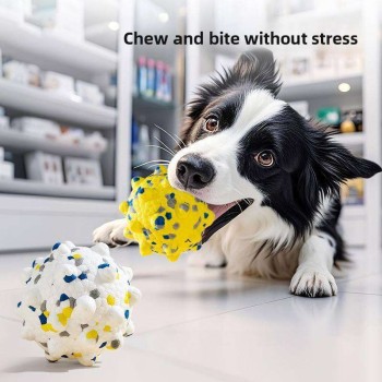 High-Bounce Durable Colored Training Ball – Chew & Interactive Toy for Dogs
