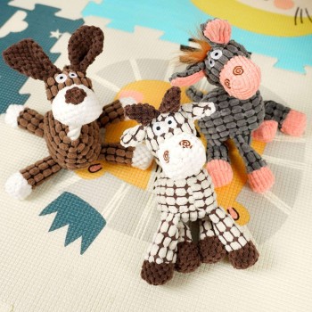 Squeaky Durable Donkey Plush Toy – Chew Toy for Small/Medium Dogs
