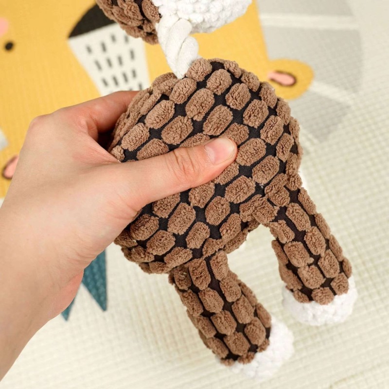 Squeaky Durable Donkey Plush Toy – Chew Toy for Small/Medium Dogs