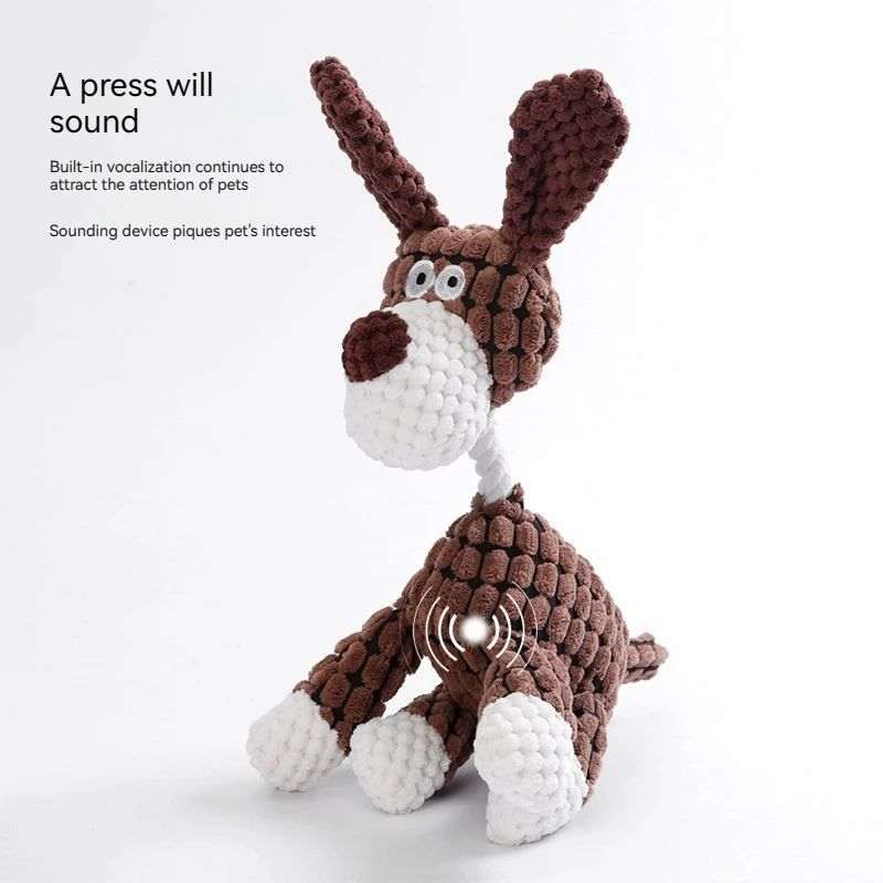 Squeaky Durable Donkey Plush Toy – Chew Toy for Small/Medium Dogs
