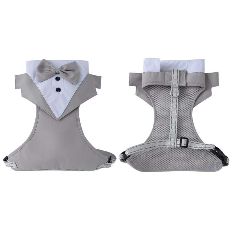 Pet Tuxedo Vest Harness  for All Dogs Wedding Party
