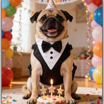Pet Tuxedo Vest Harness  for All Dogs Wedding Party