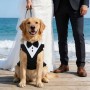 Pet Tuxedo Vest Harness  for All Dogs Wedding Party