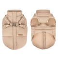Padded Dog Coat with Harness – Warm Solid for Small/Medium