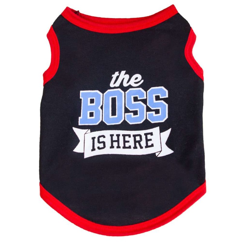 Cotton Letter Print Pet Vest for Small Dogs & Cats