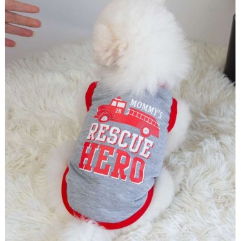 Cotton Letter Print Pet Vest for Small Dogs & Cats