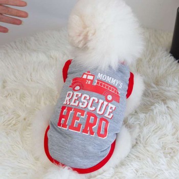 Cotton Letter Print Pet Vest for Small Dogs & Cats