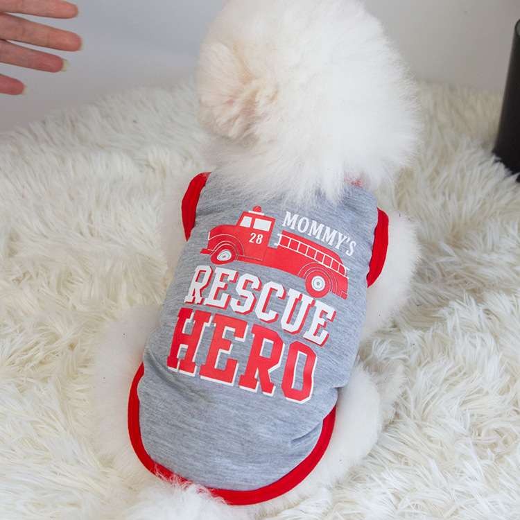 Cotton Letter Print Pet Vest for Small Dogs & Cats