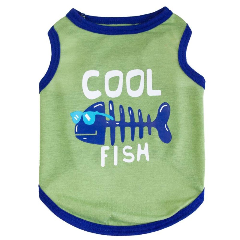 Cotton Letter Print Pet Vest for Small Dogs & Cats