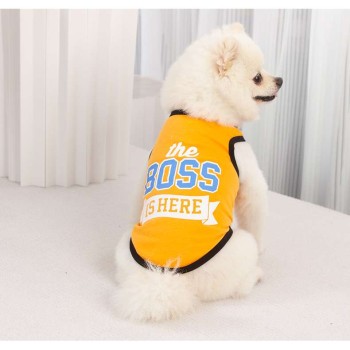 Cotton Letter Print Pet Vest for Small Dogs & Cats