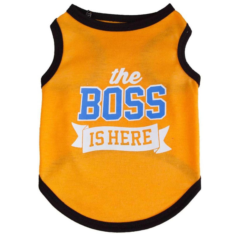 Cotton Letter Print Pet Vest for Small Dogs & Cats