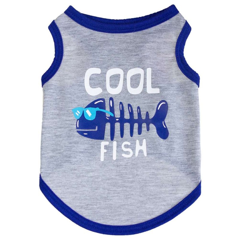 Cotton Letter Print Pet Vest for Small Dogs & Cats