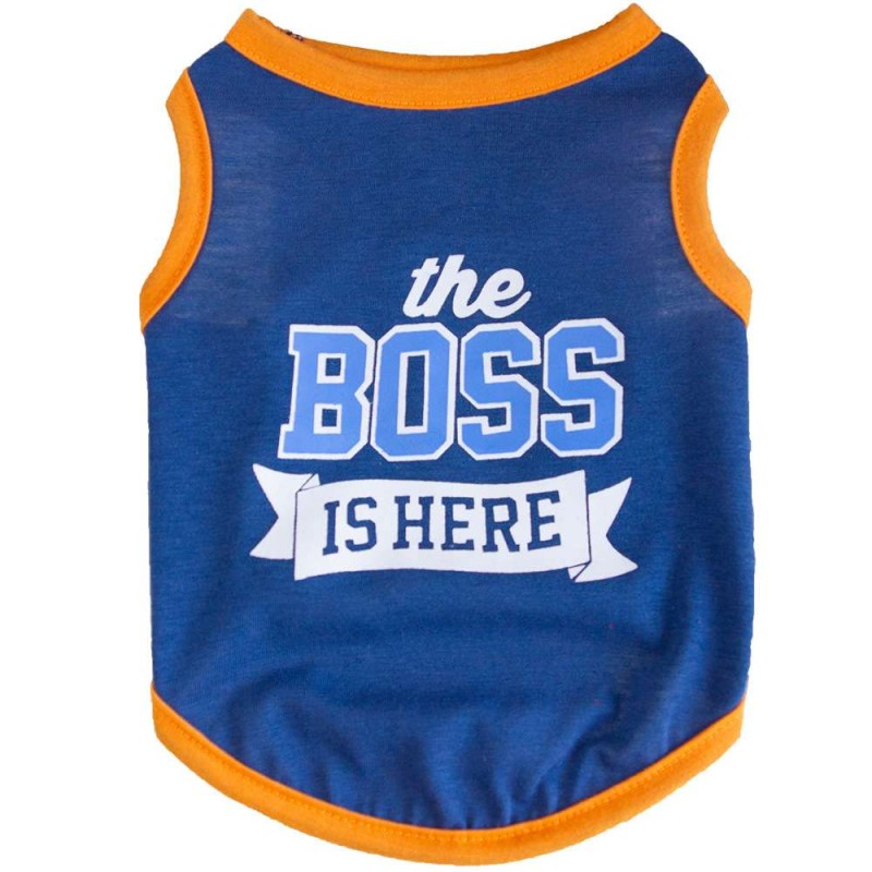 Cotton Letter Print Pet Vest for Small Dogs & Cats