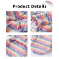 Cotton Stretch Rainbow Stripe Dog Undershirt – Pullover for All Seasons