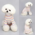 Cotton Stretch Rainbow Stripe Dog Undershirt – Pullover for All Seasons