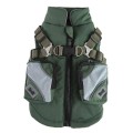 Waterproof Winter Dog Jacket with Chest-Back Zipper, for Small & Medium Breeds