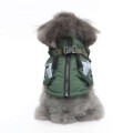 Waterproof Winter Dog Jacket with Chest-Back Zipper, for Small & Medium Breeds