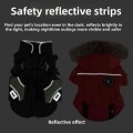 Waterproof Winter Dog Jacket with Chest-Back Zipper, for Small & Medium Breeds