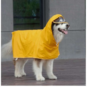 Belly-Cover Dog Raincoat – Hooded Poncho for Small to Large Dogs