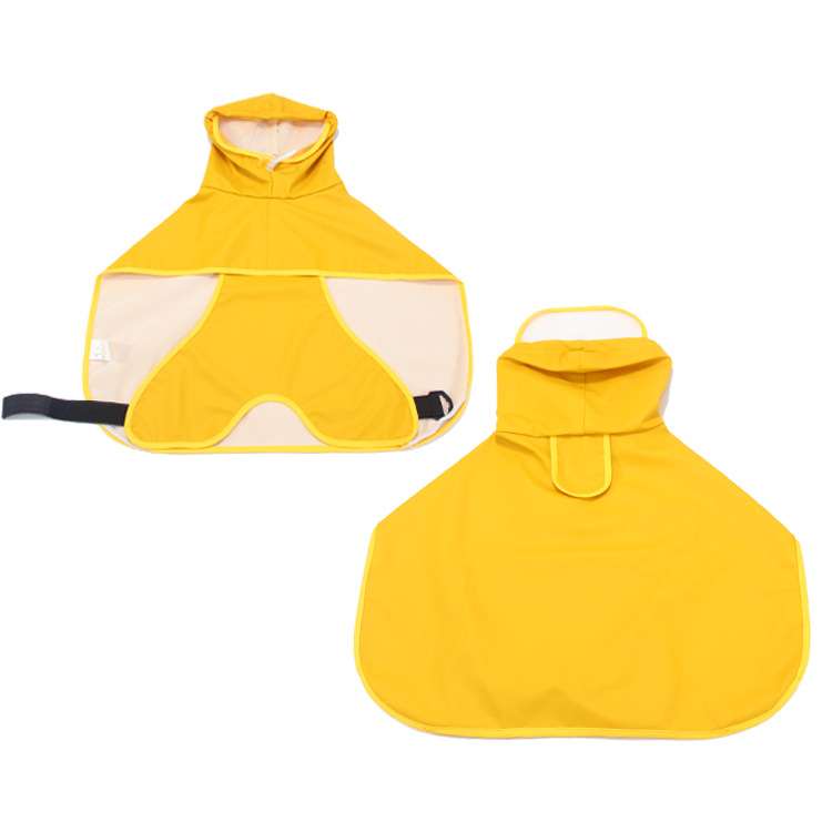 Belly-Cover Dog Raincoat – Hooded Poncho for Small to Large Dogs