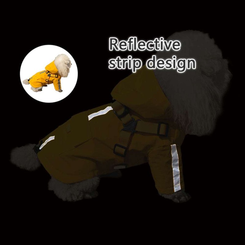 Waterproof Pet Raincoat - Reflective & Windproof Dog Coat